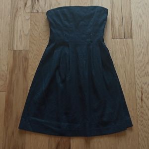 Women's Theory Black Strapless Mini Dress - SIZE 8